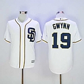 San Diego Padres #19 Tony Gwynn White New Cool Base Stitched MLB Jersey,baseball caps,new era cap wholesale,wholesale hats
